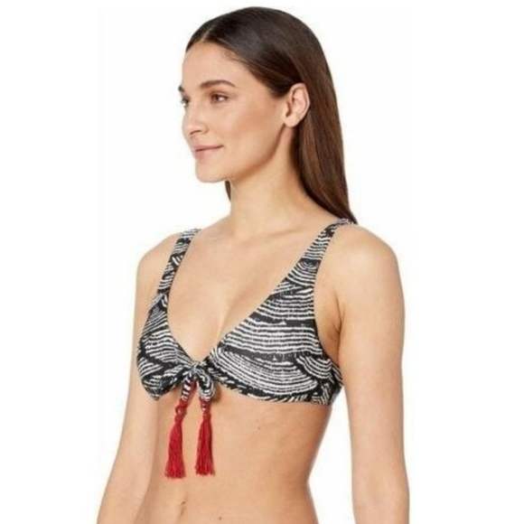 Becca by Rebecca Virtue Bodhi Tree Bikini Top Bralette, Multi, Medium - Picture 2 of 6